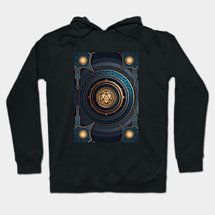 Magical Polyhedral D20 Dice Vault Hoodie